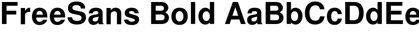 FreeSans Bold font