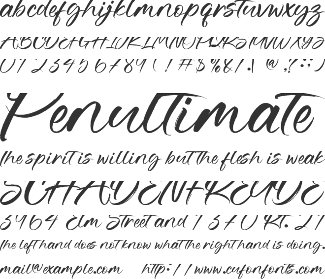 Christmas Merryland - Personal use font preview