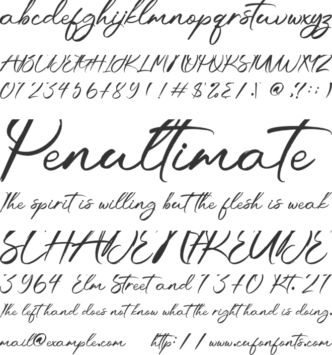 Urban Handwritten-Personal use font preview
