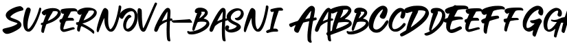 Supernova-basni font download