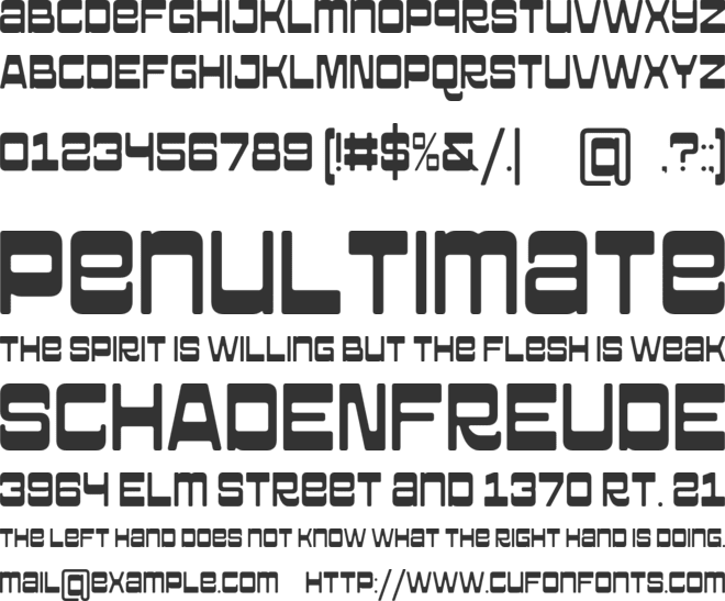 Grovina font preview