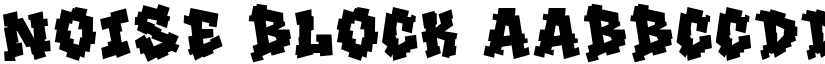 Noise Block font