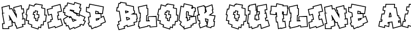 Noise Block Outline font