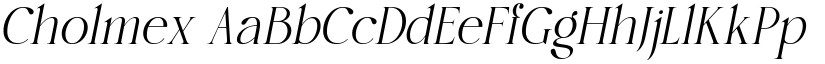 Cholmex font