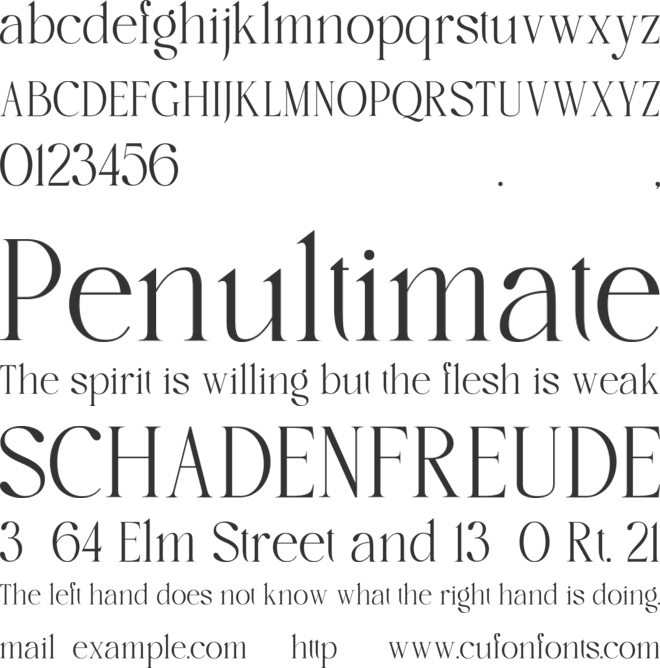 Cholmex font preview