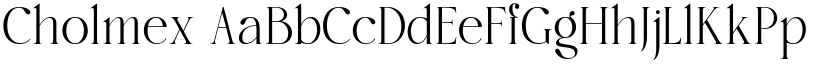 Cholmex font download