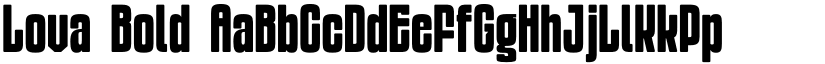 Lova Bold font
