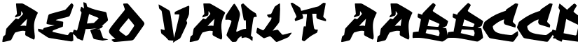 Aero Vault font