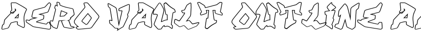 Aero Vault Outline font