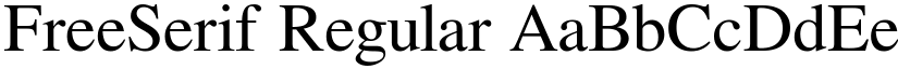 FreeSerif Regular font
