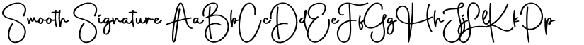 Smooth Signature font
