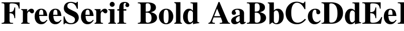 FreeSerif Bold font