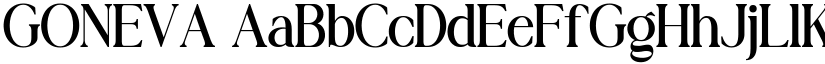 GONEVA font