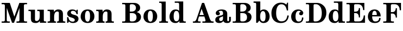 Munson Bold font