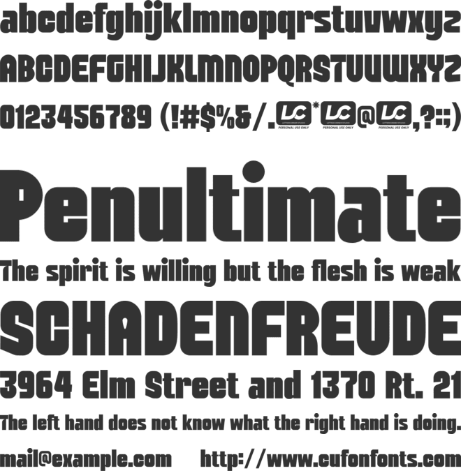 Solidra font preview