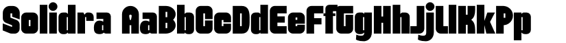 Solidra font