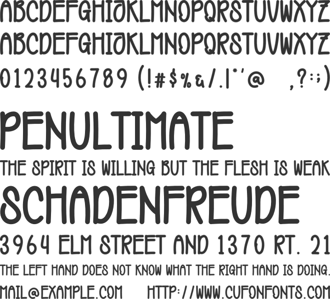 Stella Snowman font preview