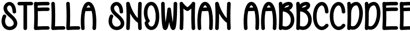 Stella Snowman font