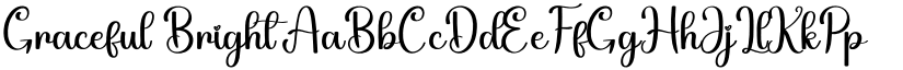 Graceful Bright font