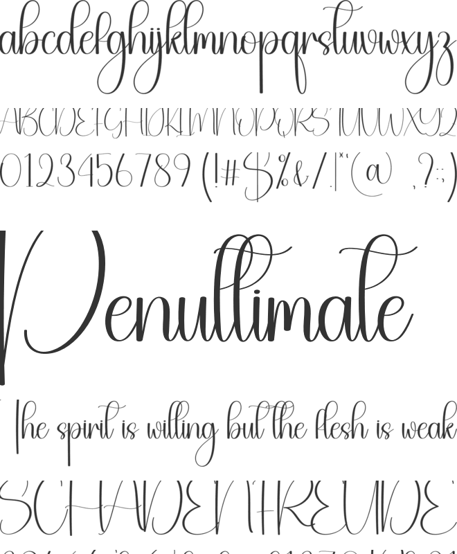 Reading font preview