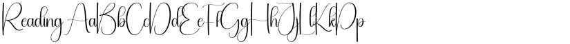 Reading font