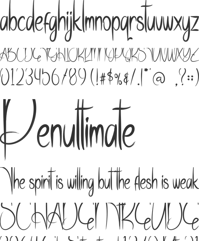 Father Enchant font preview
