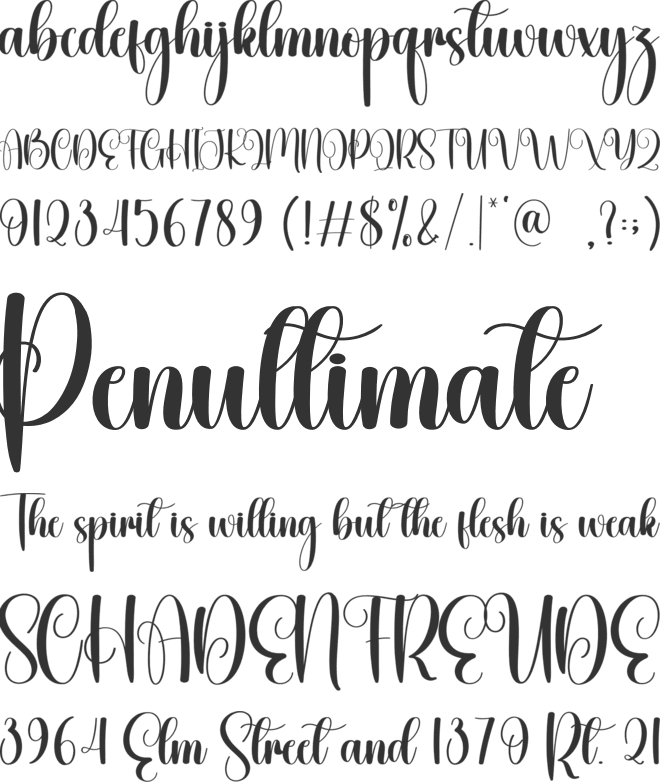 Lately font preview