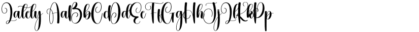 Lately font