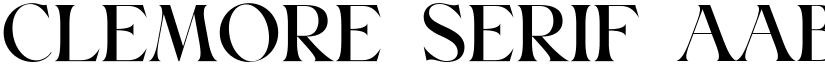 Clemore Serif font