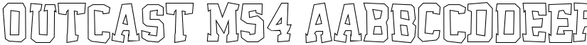Outcast M54 font