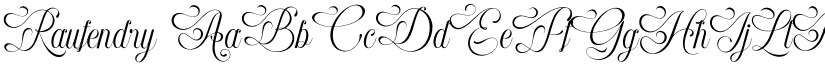 Raufendry font