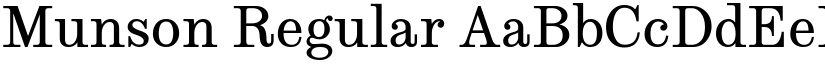 Munson Regular font