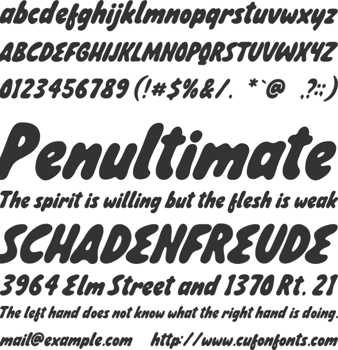 Perfect Charm font preview