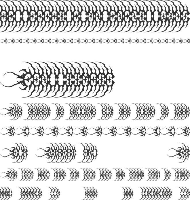 Guardian Centipede font preview