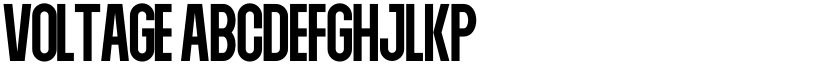 VOLTAGE font
