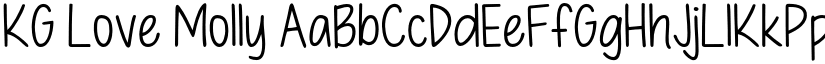 KG Love Molly font