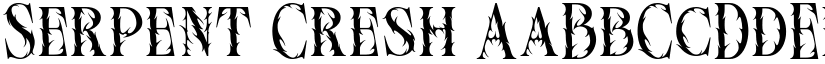 Serpent Cresh font download
