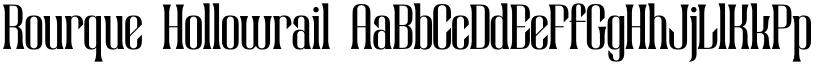 Rourque Hollowrail font