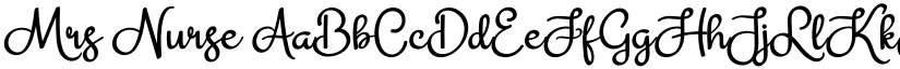 Mrs Nurse font download