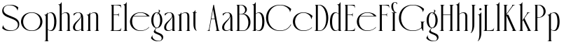Sophan Elegant font