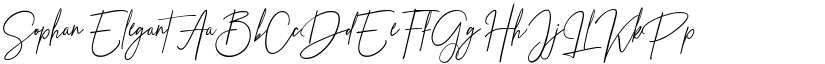 Sophan Elegant font