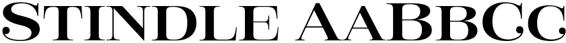 Stindle font