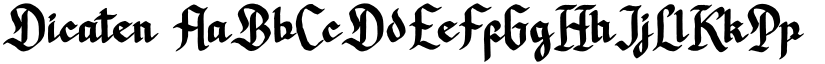 Dicaten font download