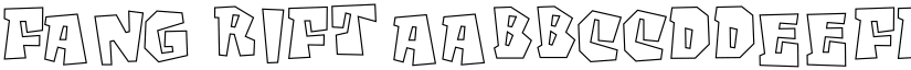 Fang Rift font