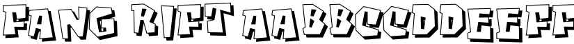 Fang Rift font