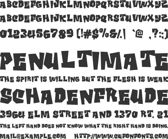 Fang Rift font preview