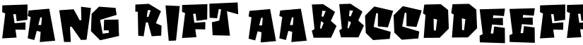Fang Rift font