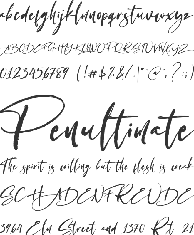 Antariksa font preview