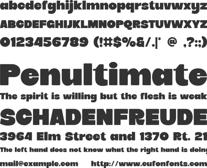 Chunky Puffly font preview