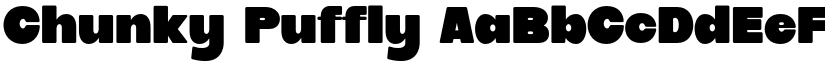 Chunky Puffly font
